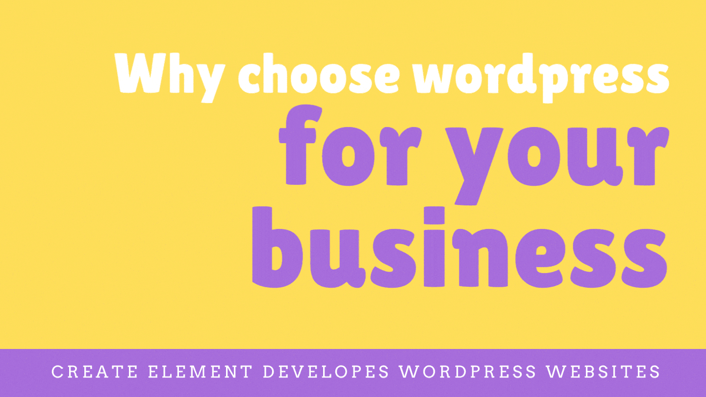 Why WordPress (1) - Create Element